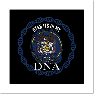 Utah Its In My DNA - Utahn Flag - Gift for Utahn From Utah Posters and Art